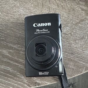 Canon PowerShot ELPH 330 HS Compact Black Camera for parts
